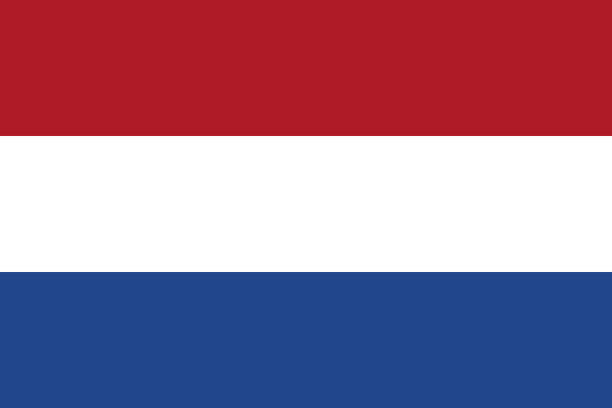 vektor-flagge der niederlande. verhältnis 2:3. die nationale flagge der niederlande. die trikolore des königreichs der niederlande. - holländische flagge stock-grafiken, -clipart, -cartoons und -symbole