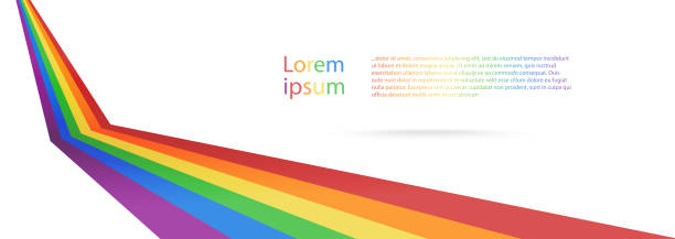 vector flyer template. rainbow background with copy space - 同性戀自豪標誌 幅插畫檔、美工圖案、卡通及圖標