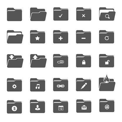 Vector folder icons