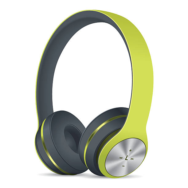 vector green headphones - chelsea stock illustrations