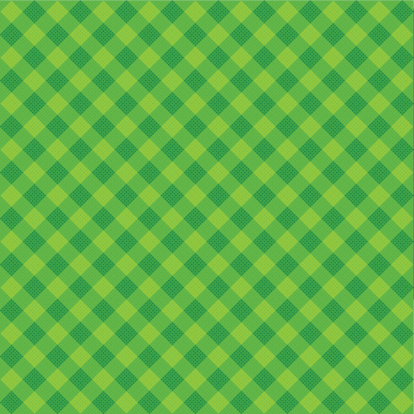 Vector Green Plaid Fabric background textured