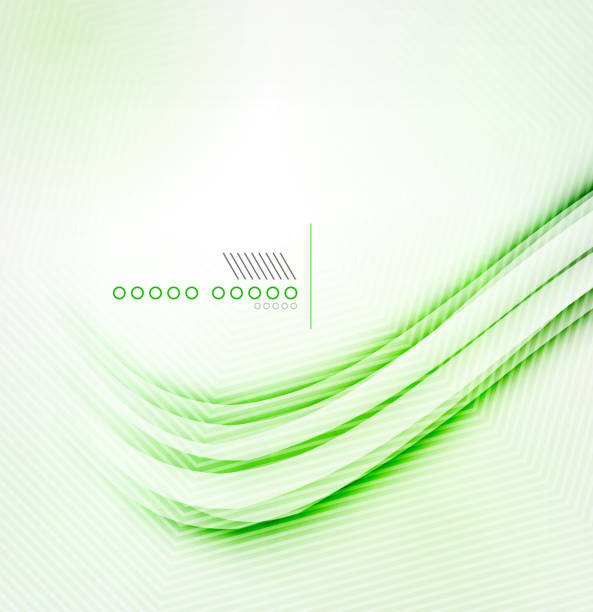 вектор зеленая тень волна абстрактный фон - sparks stock illustrations