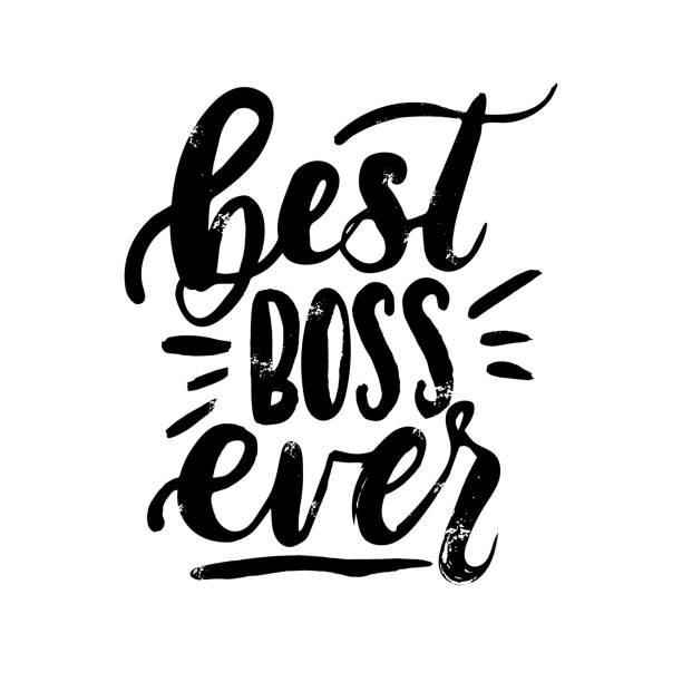 вектор поздравительная открытка лучший босс когда-либо - best boss ever sto...