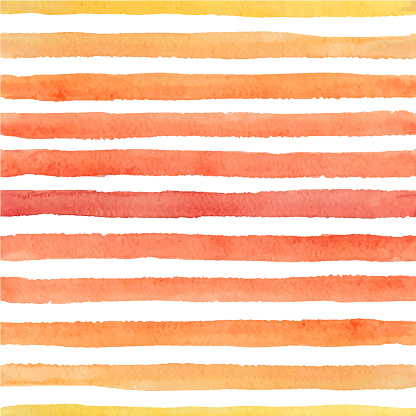 Vector hand painted seamless watercolor pattern with bright strokes on the white background