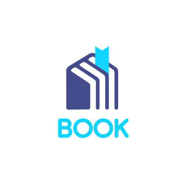 illustrations, cliparts, dessins animés et icônes de vector icon design pour magasin de livres. maison du livre - librairie