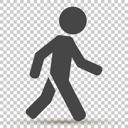 ベクトルのアイコン歩く歩行者透明な背景に歩く人のイラスト - アイコンのベクターアート素材や画像を多数ご用意 - iStock