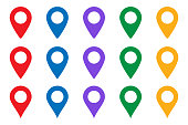 istock Vector icon search map. location place - Map pointer icon. GPS location symbol - Map pin. Map pointer icon. GPS location. 1309877541