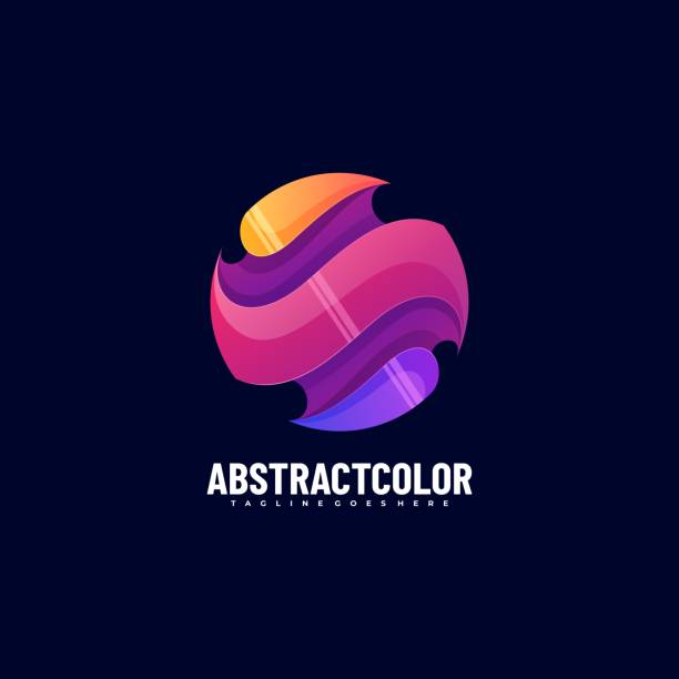 vektor-illustration abstrakte farbe farbverlauf bunten stil. - quadratisch komposition stock-grafiken, -clipart, -cartoons und -symbole