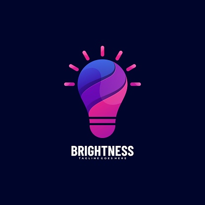 Vector Illustration Brightness Gradient Colorful Style.