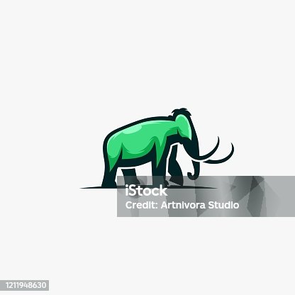 istock Vector Illustration Elephant Mascot Cartoon Style. 1211948630