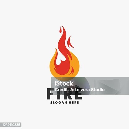 istock Vector Illustration Fire Colorful Style. 1249110335