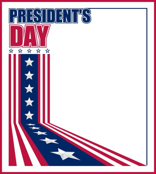 ilustraciones, imágenes clip art, dibujos animados e iconos de stock de ilustración vectorial para la celebración del día del presidente. - presidents day