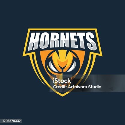 istock Vector Illustration Hornets E Sports Style. 1205870332