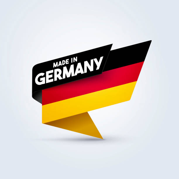 Vector Illustration Made In Germany Flag Vector Illustration Made In Germany Flag maggot stock illustrations