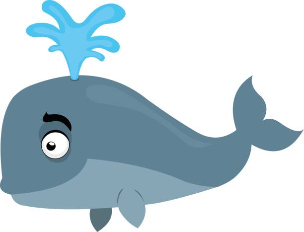 illustrations, cliparts, dessins animés et icônes de illustration vectorielle d’une baleine mignonne de dessin animé - event