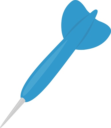 Vector illustration of a dart