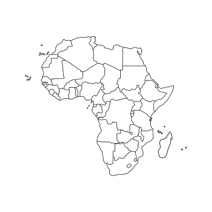 Политическая карта Африки 2022