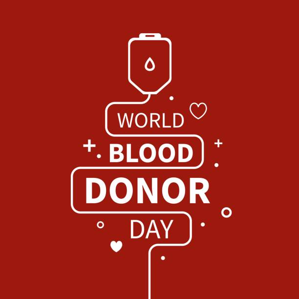 Vector Illustration of Blood Donation. vector art illustration