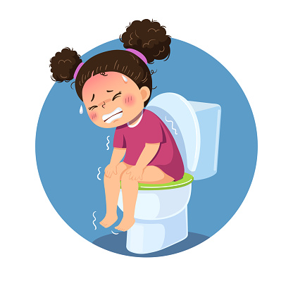 Vetores de Ilustração Vetorial De Garota De Desenho Animado Sentada No  Banheiro E Sofrendo De Diarreia Ou Prisão De Ventre Conceito De Problemas  De Saúde e mais imagens de Criança - iStock