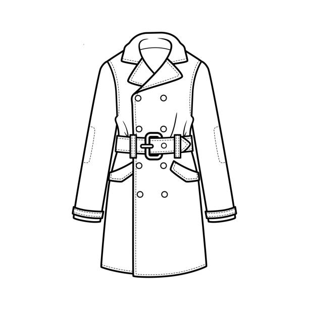 Trench Coat With Hood Illustrations, Royalty-Free Vector Graphics ...