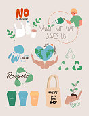 Vector Illustration of Save the Planet Concept. Flat Modern Design for Web Page, Banner, Presentation etc.