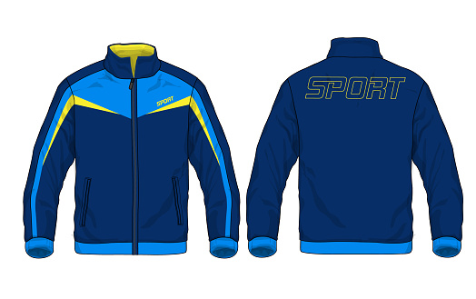 Vector illustration of sport jacket