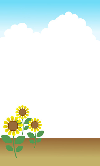 vector illustration of summer flower frame 2