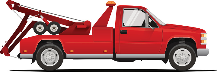 Vector Illustration of the Tow Truck