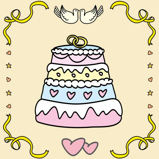 Download Best Whimsical Wedding Cakes Illustrations, Royalty-Free ...