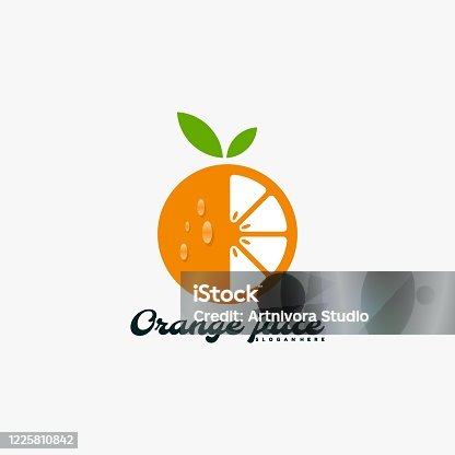 istock Vector Illustration Orange Mascot Cartoon Style. 1225810842