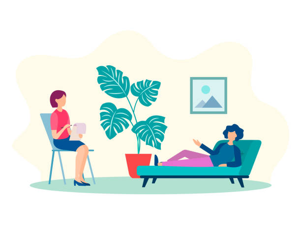 Hojas De Trabajo De Terapia De Conducta Cognitiva Vectores Libres de Derechos - iStock