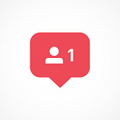 vector-image-of-follower-notification-icon-vector-id1303124806
