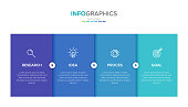 Vector infographic label template with icons. 4 options or steps. Infographics for business concept. Can be used for info graphics, flow charts, presentations, web sites, banners, printed materials