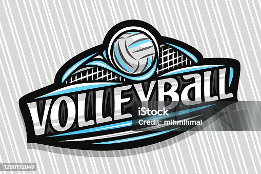 istock Vector label for Volleyball 1280192049