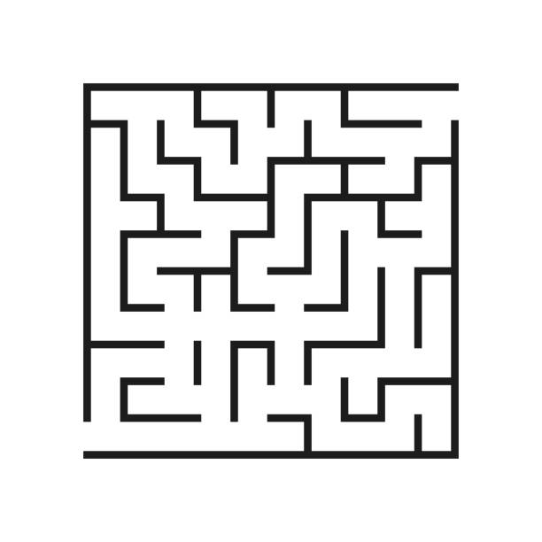 vektor-labyrinth. irrgarten oder labyrinth. vektor. - labyrinth stock-grafiken, -clipart, -cartoons und -symbole