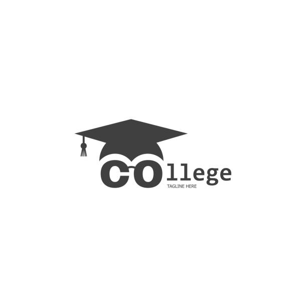 stockillustraties, clipart, cartoons en iconen met vector logo college - academy