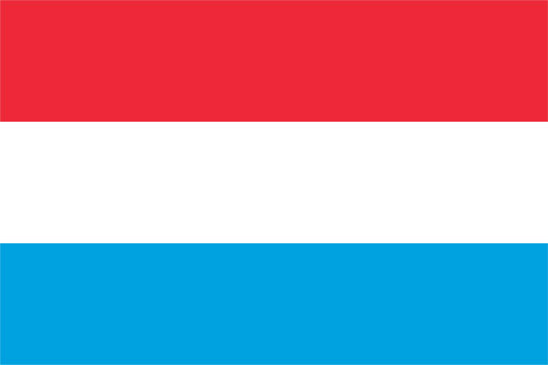 Vector Luxembourg Flag Design Vector Luxembourg Flag Design. Horizontal composition with copy space. luxembourg benelux stock illustrations