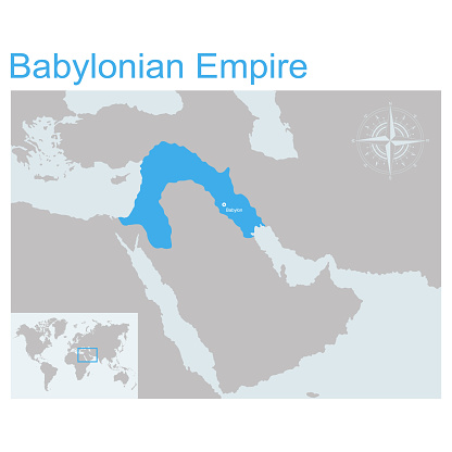vector map of Babylonian Empire