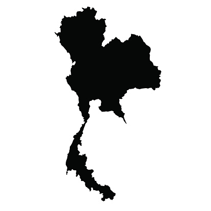 vector map of Thailand
