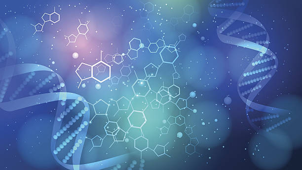 dna vector medical background - science stock illustrations