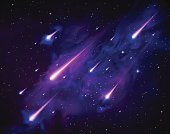 istock Vector Meteor Star Shower Falling Skies 165966456