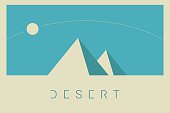 Vector Minimal Poster: Desert