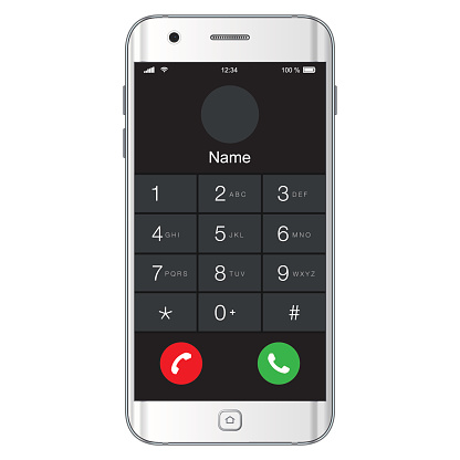 phone numbers mobile cell vector clip illustrations
