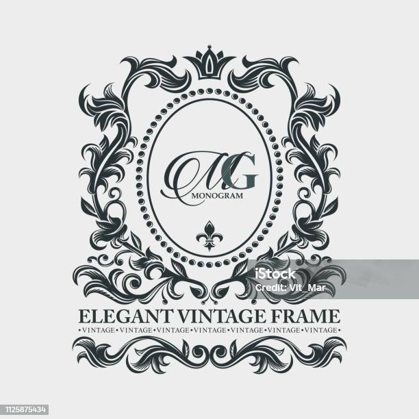 Wedding Monogram Vector Art Graphics Freevector Com