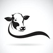 istock Vector of a cow head design on white background. Farm Animal. 831307068
