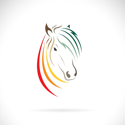 Vector of horse head  design on white background. Easy editable layered vector illustration. Wild Animals.