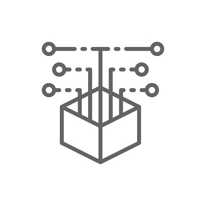 Vector Open Source Code Web Development Line Icon Stock Vector Open Source Code Web Development Line Icon Stock