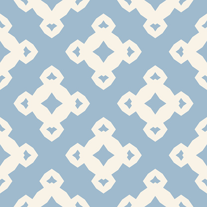 Vector ornamental floral seamless pattern. Light blue and white background
