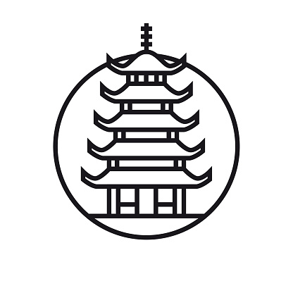 Vector Pagoda Icon