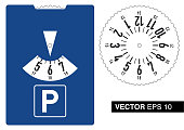 istock Vector Parking Disc 1130792931